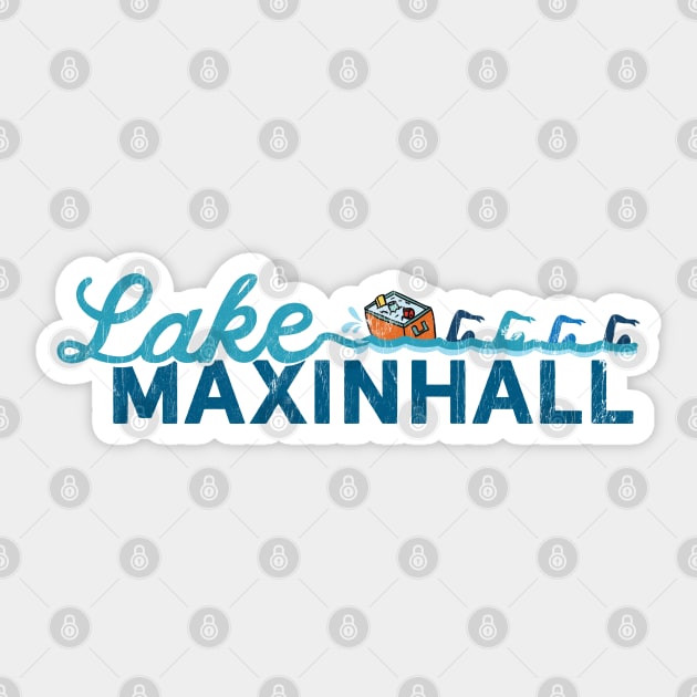 Lake Maxinhall Swag Sticker by Camp Happy Hour